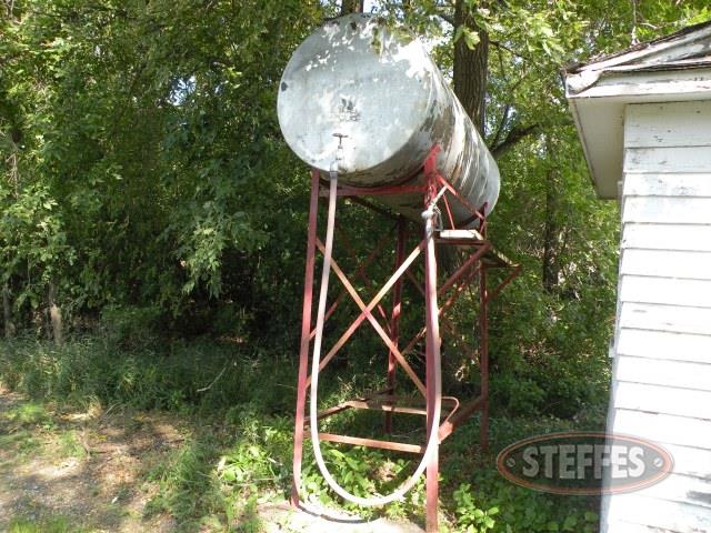 300 gal. fuel tank on stand,